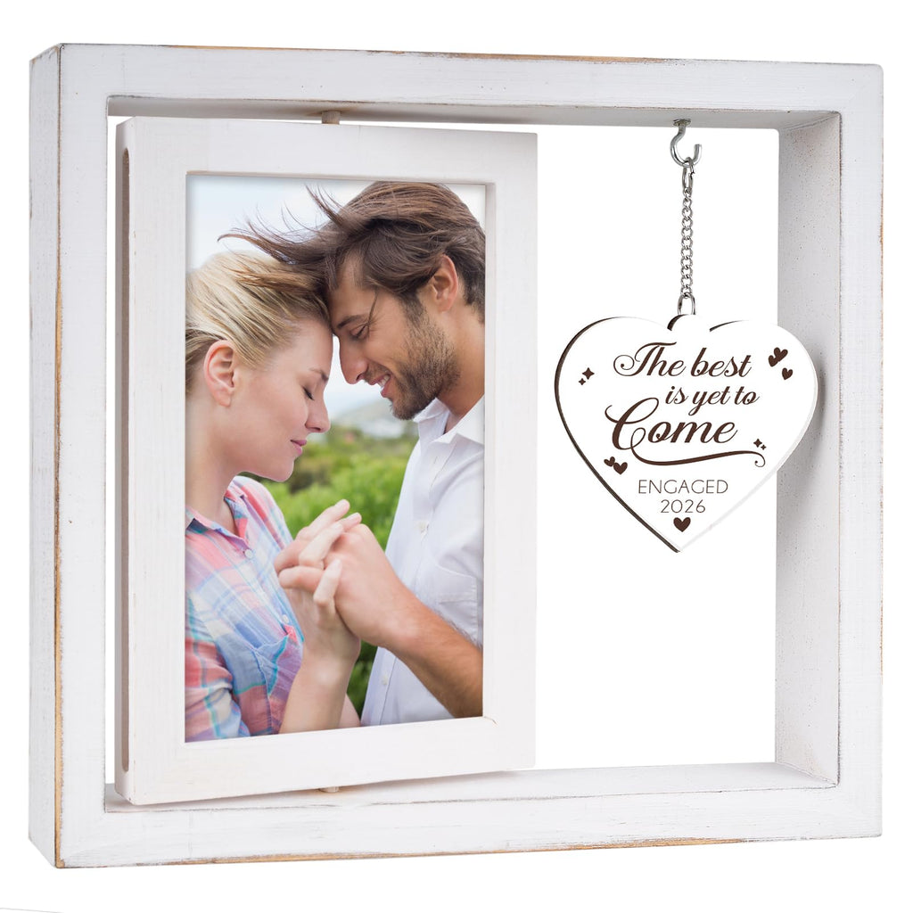 Engagement Gifts for Couples 2026, Gifts for Newly Engaged Couples, Happy Engaged Picture Frame, Engagement Gift for Newly Engaged Best Friends Him Her Bride to Be Fiance Women Photo Frame 4"×6"