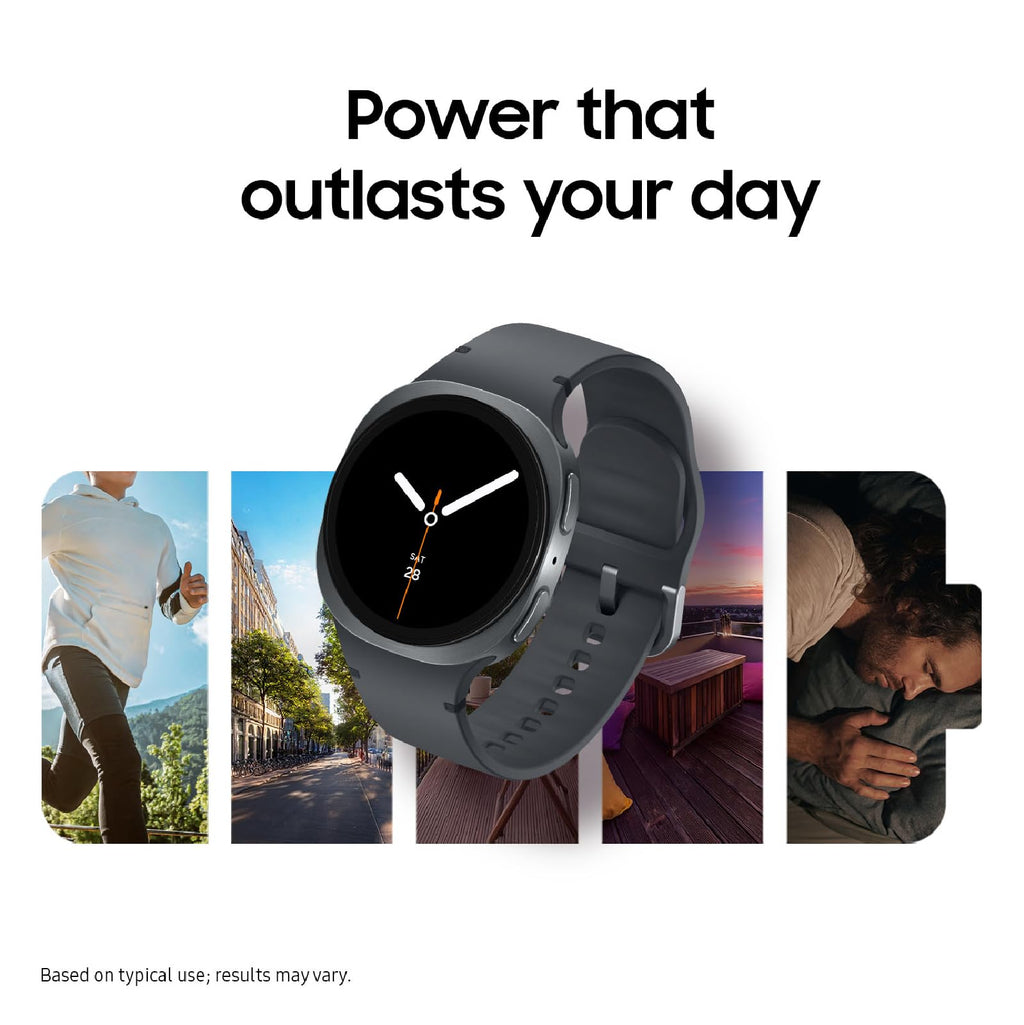 Samsung Galaxy Watch 8 (2025) 40mm Bluetooth Smartwatch, Cushion Design, Fitness Tracker, Sleep Coaching, Running Coach, Energy Score, Heart Rate Tracking, Graphite [US Version, 2 Yr Warranty]