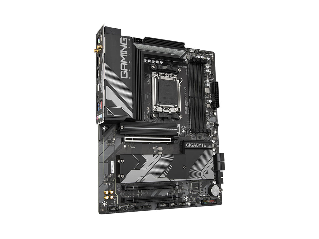 GIGABYTE B650 Gaming X AX V2 (rev. 1.0) AM5 LGA 1718 AMD B650 ATX DDR5, Triple M.2, PCIe 5.0, USB 3.2 Gen2x2 Type-C, AMD Wi-Fi 6E, Realtek 2.5GbE LAN (Renewed)