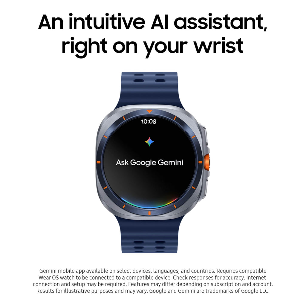 Samsung Galaxy Watch Ultra (2025) 47mm LTE Smartwatch, Titanium Casing, Advanced Sleep Coaching, Running Coach, Energy Score, Heart Rate Tracking, GPS, Titanium Silver [US Version, 2 Yr Warranty]
