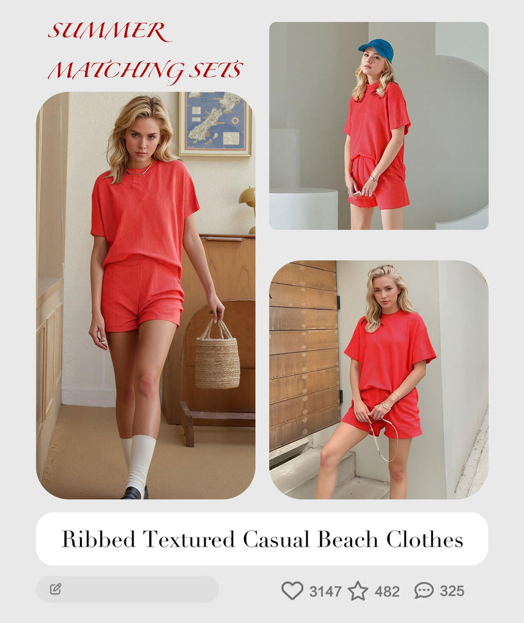 MARZXIN Women Two Piece Set with Vertical Stripes, Daily Wear Vacation Travel Airport Outings Pocket Cruise Outfits Loungewear to Street Comfy Postpartum maternity Lounge Sets Orange S