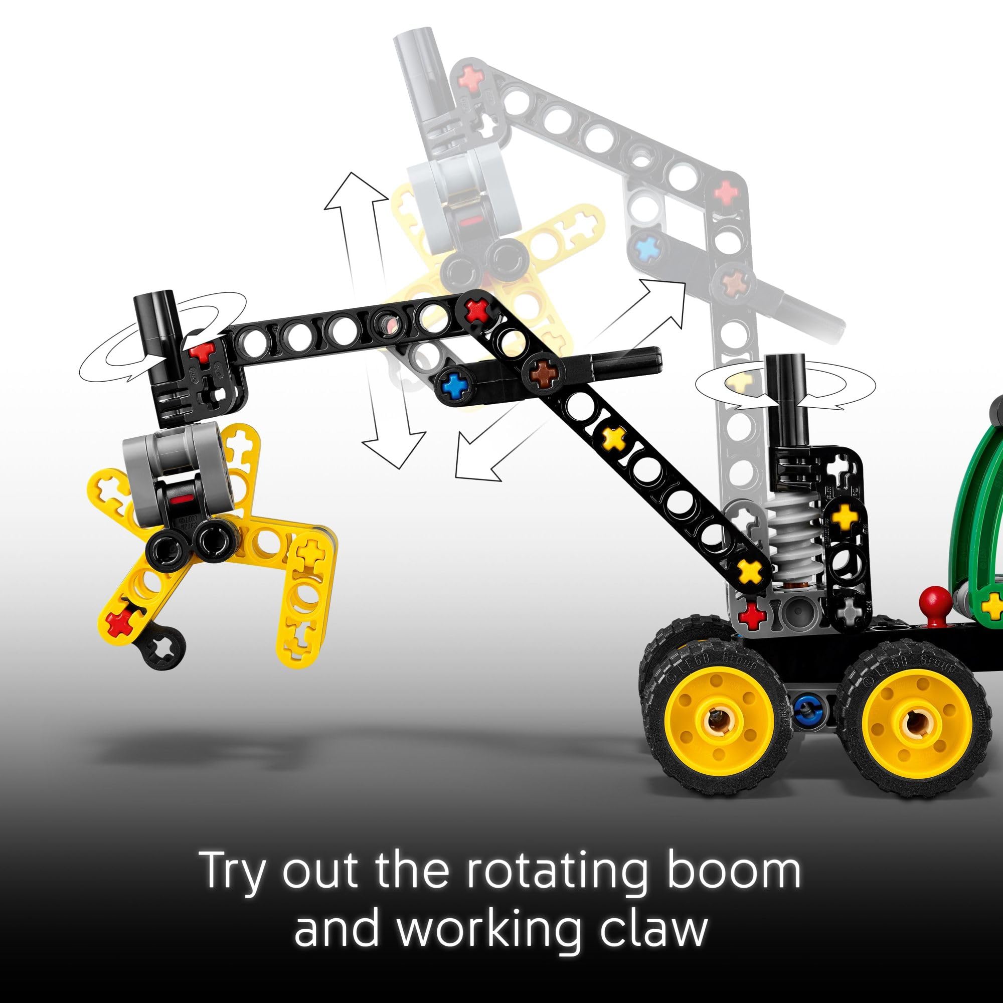 LEGO Technic John Deere 1470H Wheeled Harvester Building Toy for Kids - Heavy Vehicle Playset W/Realistic Suspension & Steering - STEM Toy for Boys & Girls, Ages 7+ - Gift Idea for Birthdays - 42218