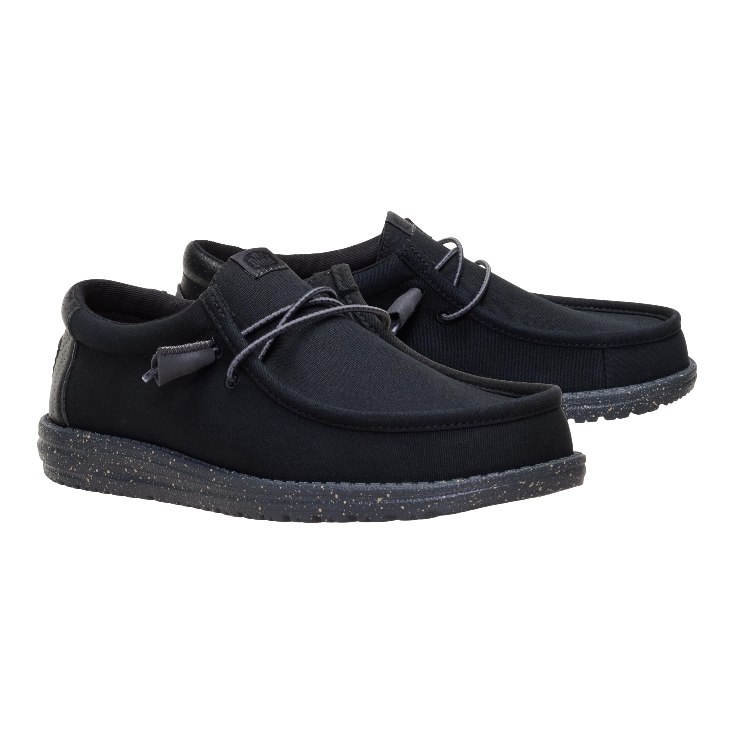 HEYDUDE Wally Hex Black/Black Size 14, Men’s Shoes, Slip-on Loafers, Comfortable & Light-Weight