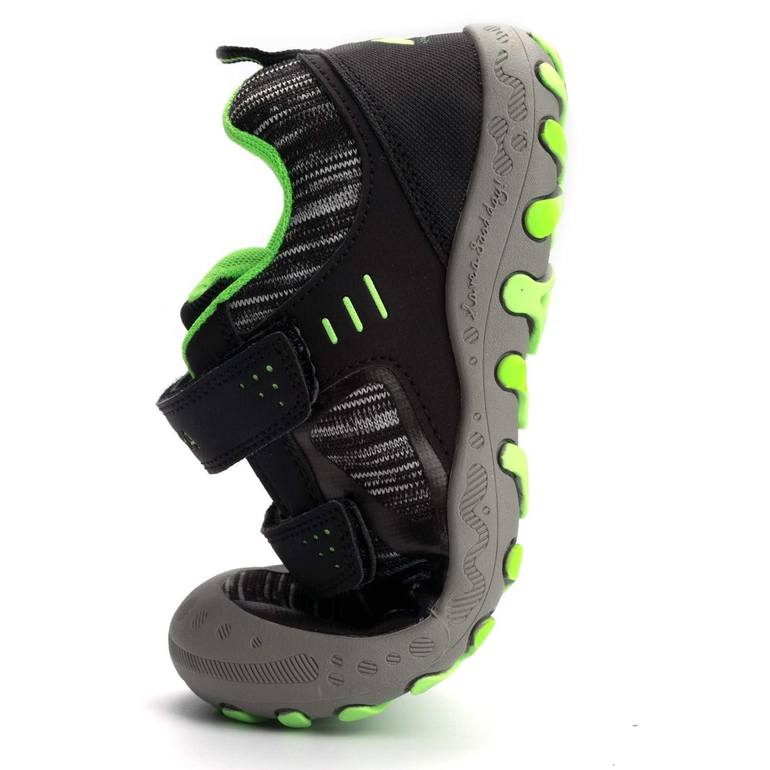 Mishansha Boy's Girl's Hiking Shoes Low Top Sneakers Outdoor Trekking Walking Climbing Running Shoes Black 9.5 Toddler