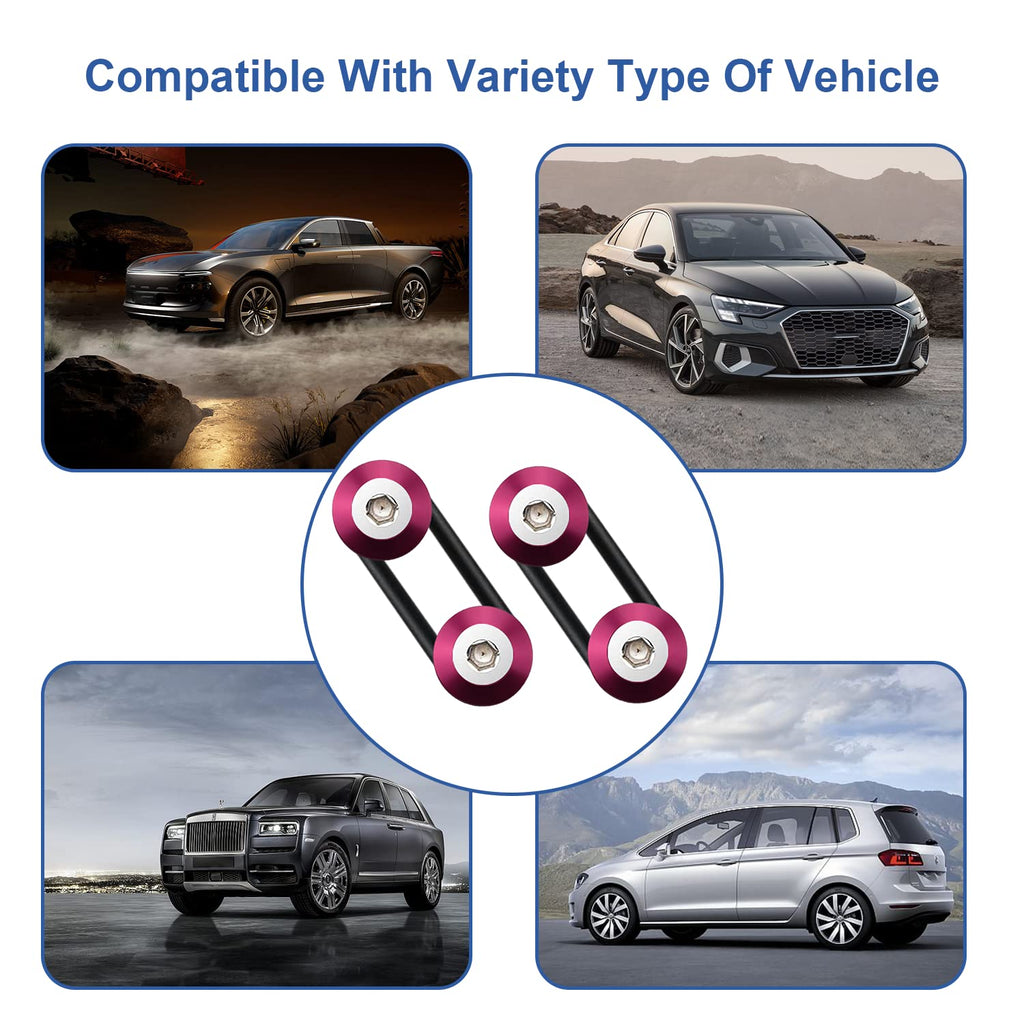 Mejiao Bumper Clips Pink 12PC Bumper Quick Release Universal Bumper Holders for Cars it Can be Applied to Front and Rear Bumpers,Trunks,Fenders,Hatches,Hoods,Etc.