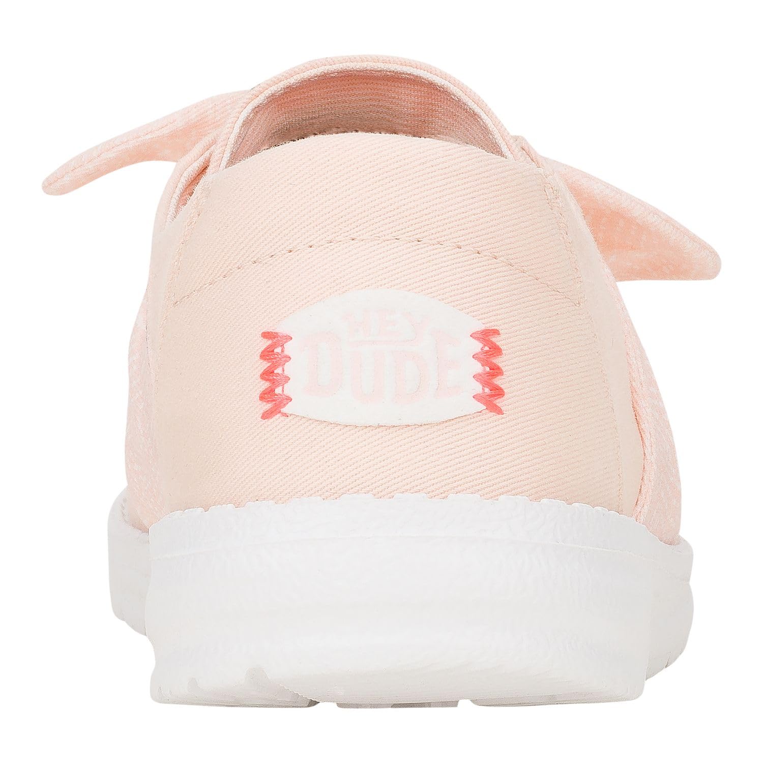 HEYDUDE Wendy Bow Essentials, Womens Shoes, Womens Slip-on Loafers, Comfortable & Light-Weight Pale Pink