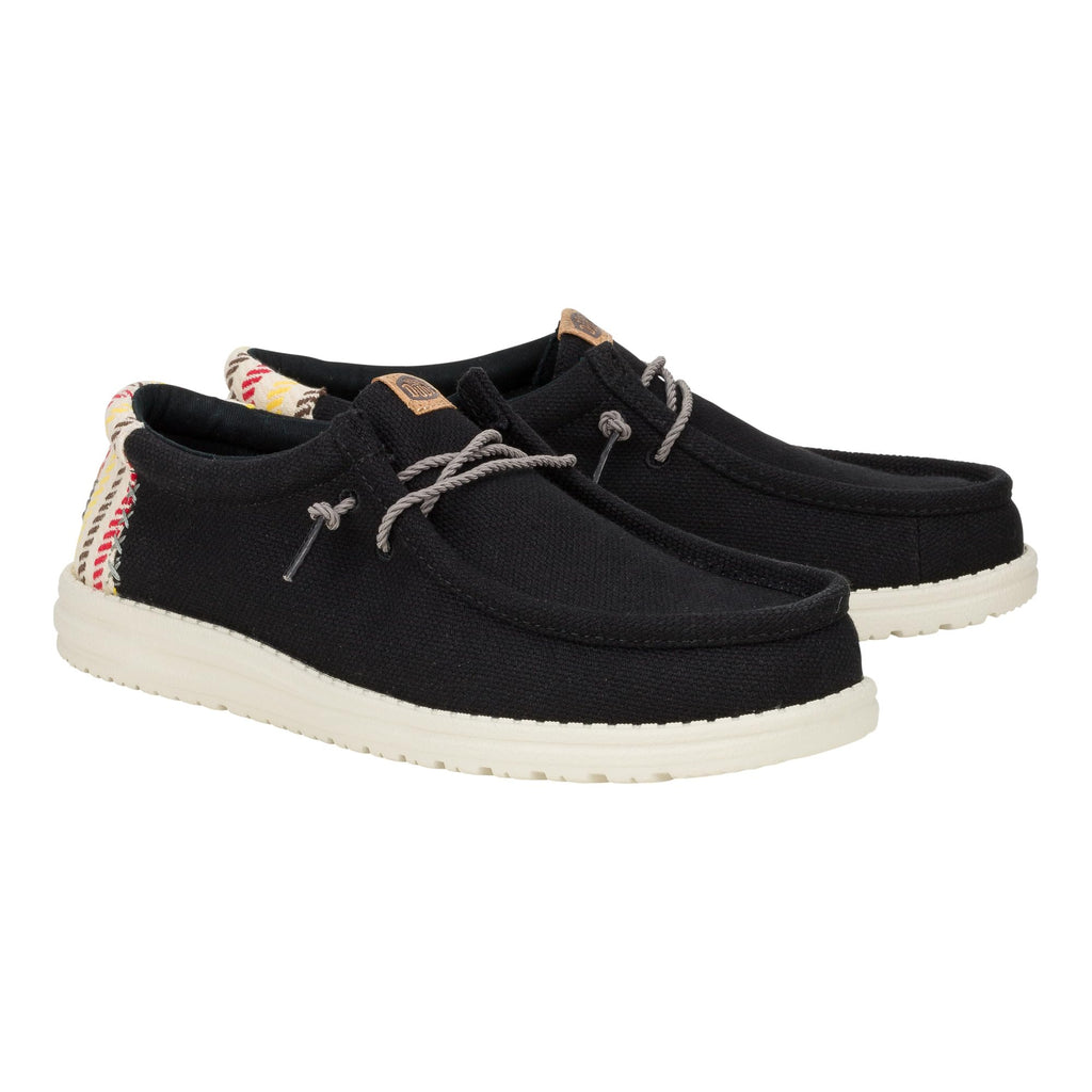 HEYDUDE Wally Resort, Mens Shoes, Men's Slip-on Loafers, Comfortable & Light-Weight Black/Multi