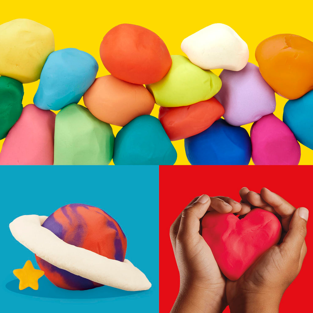 Play-Doh Jewel Colors Bulk 12-Pack of 4-Ounce Cans, Holiday Stocking Stuffers, Prizes & Party Favors, Kids Arts & Crafts, Preschool Toys, Ages 2+ (Amazon Exclusive)