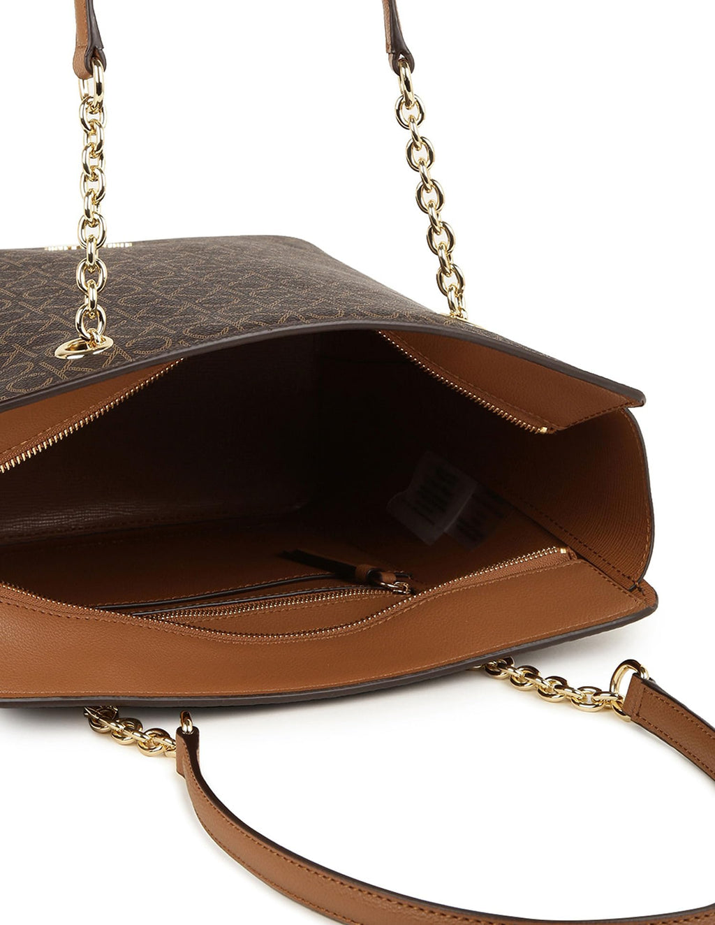 Calvin Klein Hailey Signature Top Zip Chain Tote