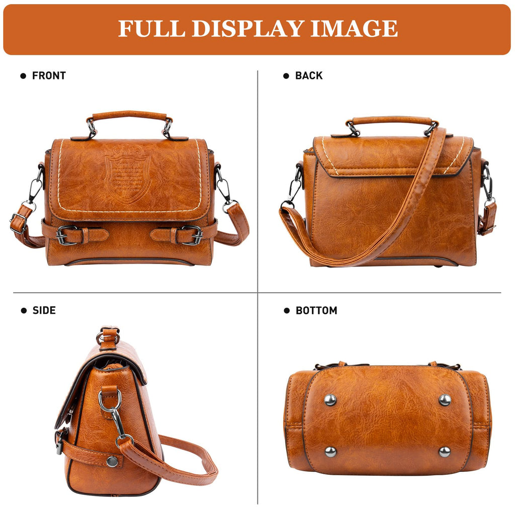 Crossbody Purses for Women, Cute Soft PU Leather Small Purse Handbags, Trendy Tote Clutch Purses Ladies Shoulder Bag