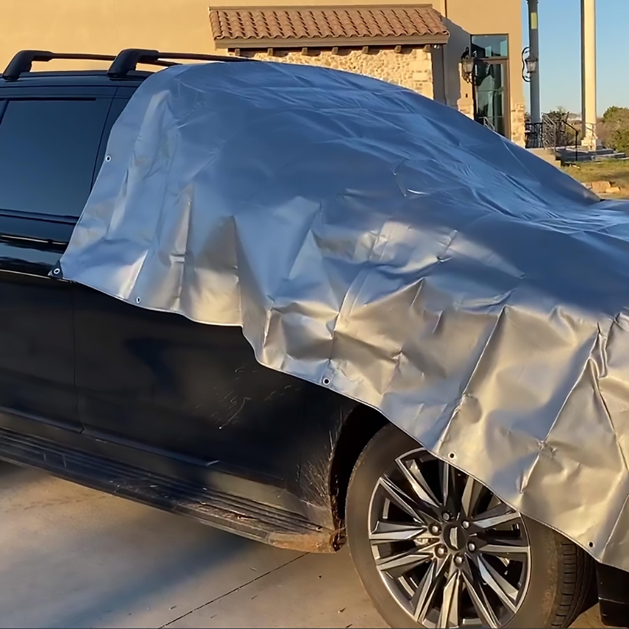 Tarps Heavy Duty Waterproof 10’ X 12’, 10 Mil Multipurpose Poly Tarp Cover, tarp Waterproof UV Resistant Tear&Fade Resistant, Outdoor Tarpaulin for Roof, Camping, Patio, Pool, Boat, Car