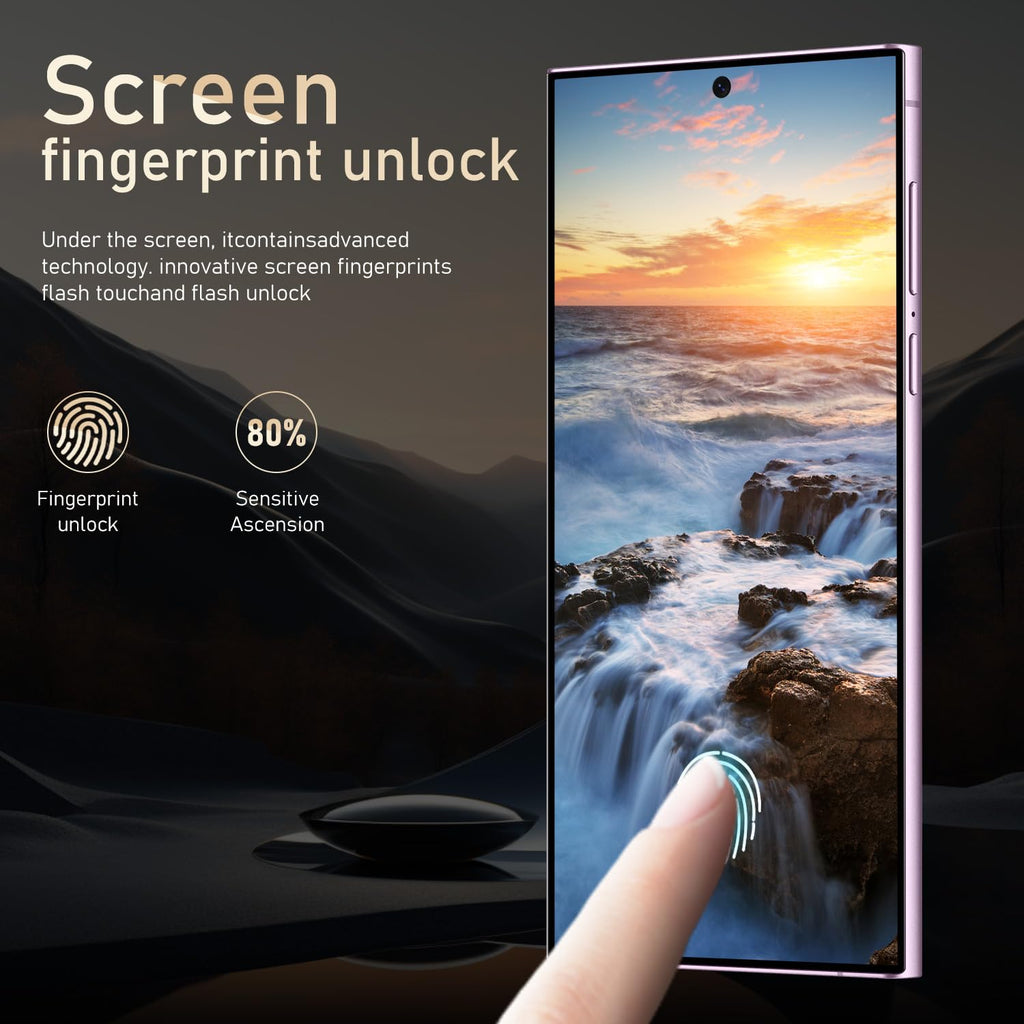 I24 Ultra Unlocked Phone,Built in Pen The Phone,Smartphone Battery 6800mAh 6.8" HD Screen,Android 14 16+512GB with 128GB Memory Card Cell Phone,5G/Face ID/Fingerprint Lock/GPS (Purple, 16+512GB)
