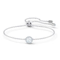 Swarovski Una Angelic Bracelet with Clear Crystals on a Rhodium Plated Chain with a Bolo Style Adjustable Closure