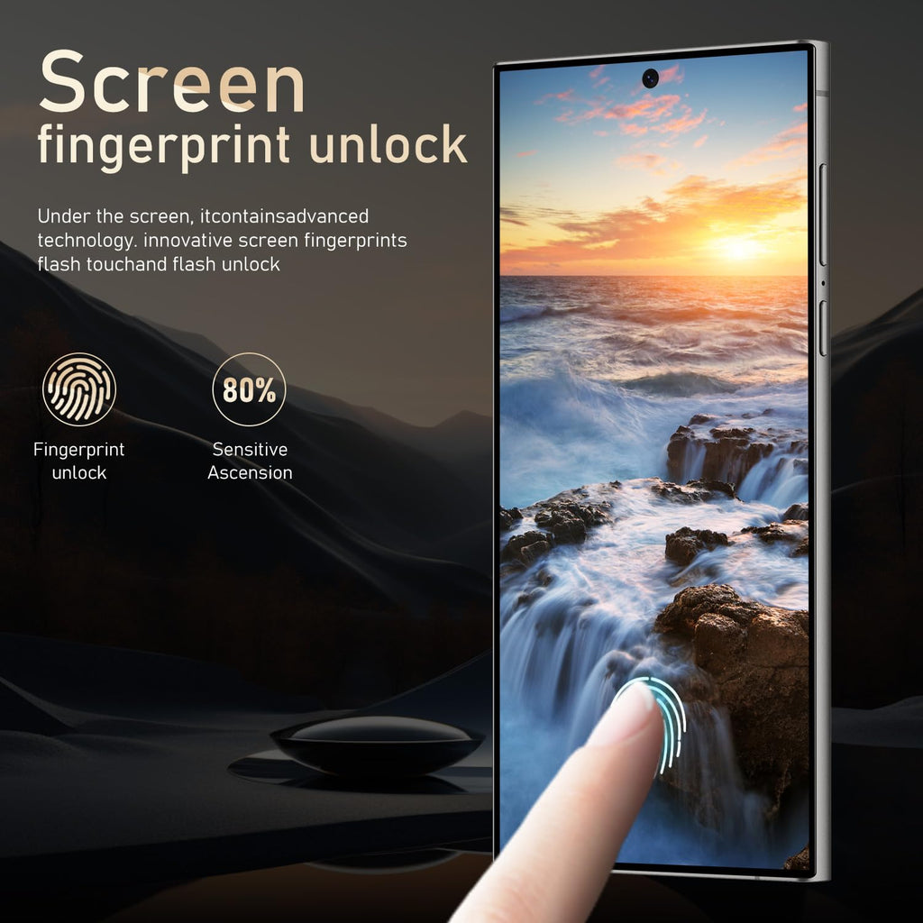 BAOWU I24 Ultra 5G Unlocked Phones, Built in Pen, Smartphone Battery 6800mAh 6.8" HD Screen Unlocked Cell Phone, 16+512GB Android14 with 128G Memory Card, Face ID/Fingerprint Lock/GPS (Green)