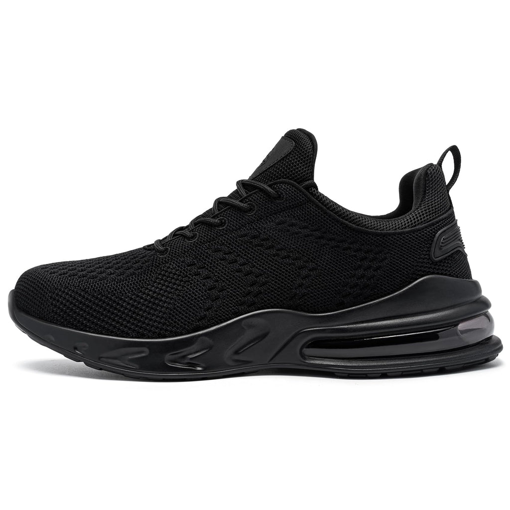 LARNMERN Men Non Slip Work Sneakers Water Resistant Food Service Zapatos Trabajo Antideslizantes Walking Shoes Waterproof Shoes Slip-on, Black 8