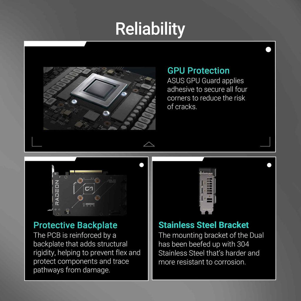 ASUS Dual Radeon™ RX 9060 XT 16GB GDDR6 Graphics Card (PCIe 5.0, HDMI 2.1b, DisplayPort 2.1a, 2.5-Slot Design, Axial-tech Fan Design, 0dB Technology, and More)