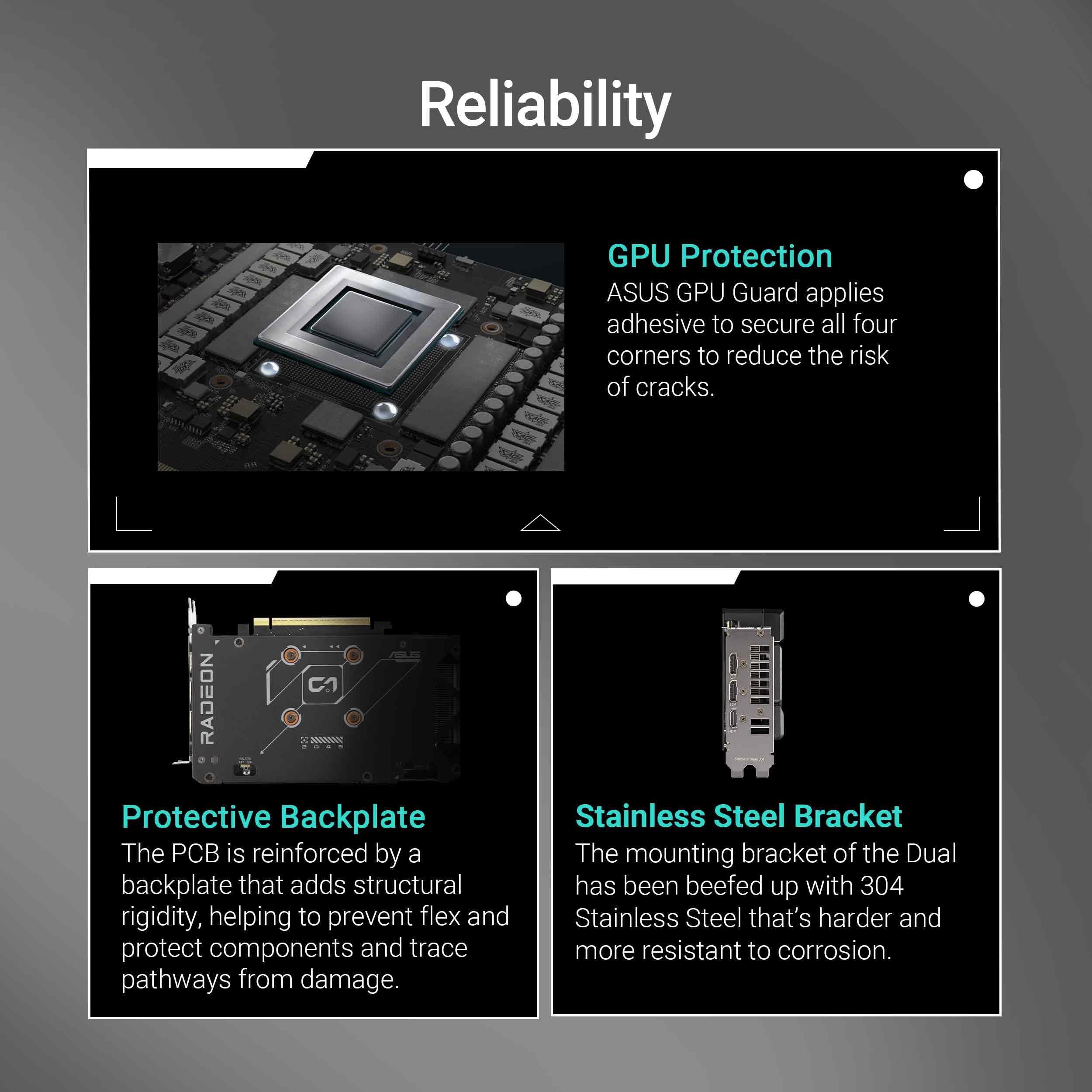 ASUS Dual Radeon™ RX 9060 XT 16GB GDDR6 Graphics Card (PCIe 5.0, HDMI 2.1b, DisplayPort 2.1a, 2.5-Slot Design, Axial-tech Fan Design, 0dB Technology, and More)