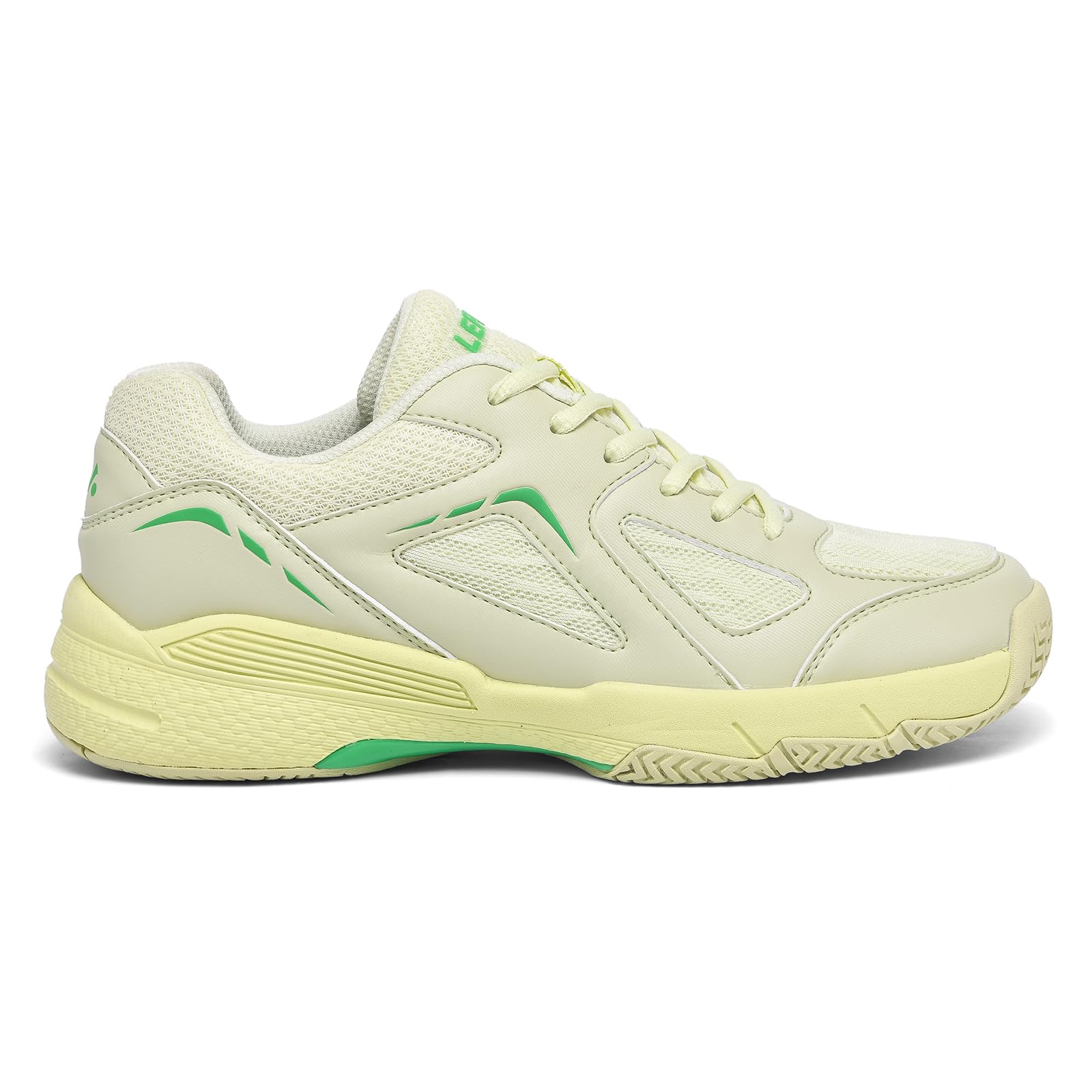 LEFUS Women's Pickleball Shoes - AMZ-P601, Non-Slip, Cushioning, Anti-Torque, Breathable Court Shoes (P601 Lemon, 8)