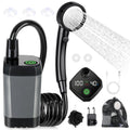 Spopal Portable Shower for Camping, [Long-Lasting] 6000mAh Rechargeable Camping Shower with Intelligent LED Display, 4 Spray Modes, IPX7 Waterproof Outdoor Camp Pump for Hiking, Travel, Car, Pet