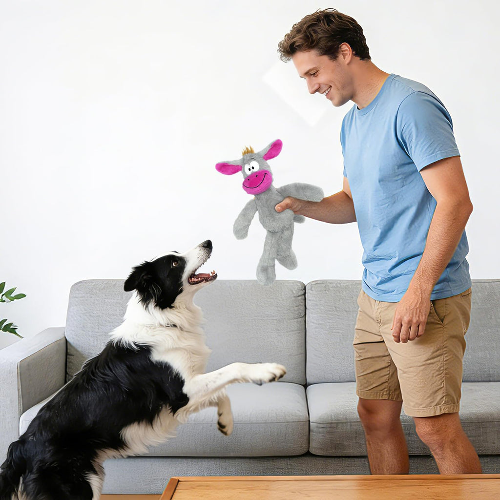 LSSYYQQ Squeak Dog Toys,Plush Chew Toys for Large Dogs, Crinkle Stuffed Animal Tail,Hands,Ears,Squeaky Interactive Toys for Small Medium Dogs,Keep Them Busy,not for Aggressive chew Dogs