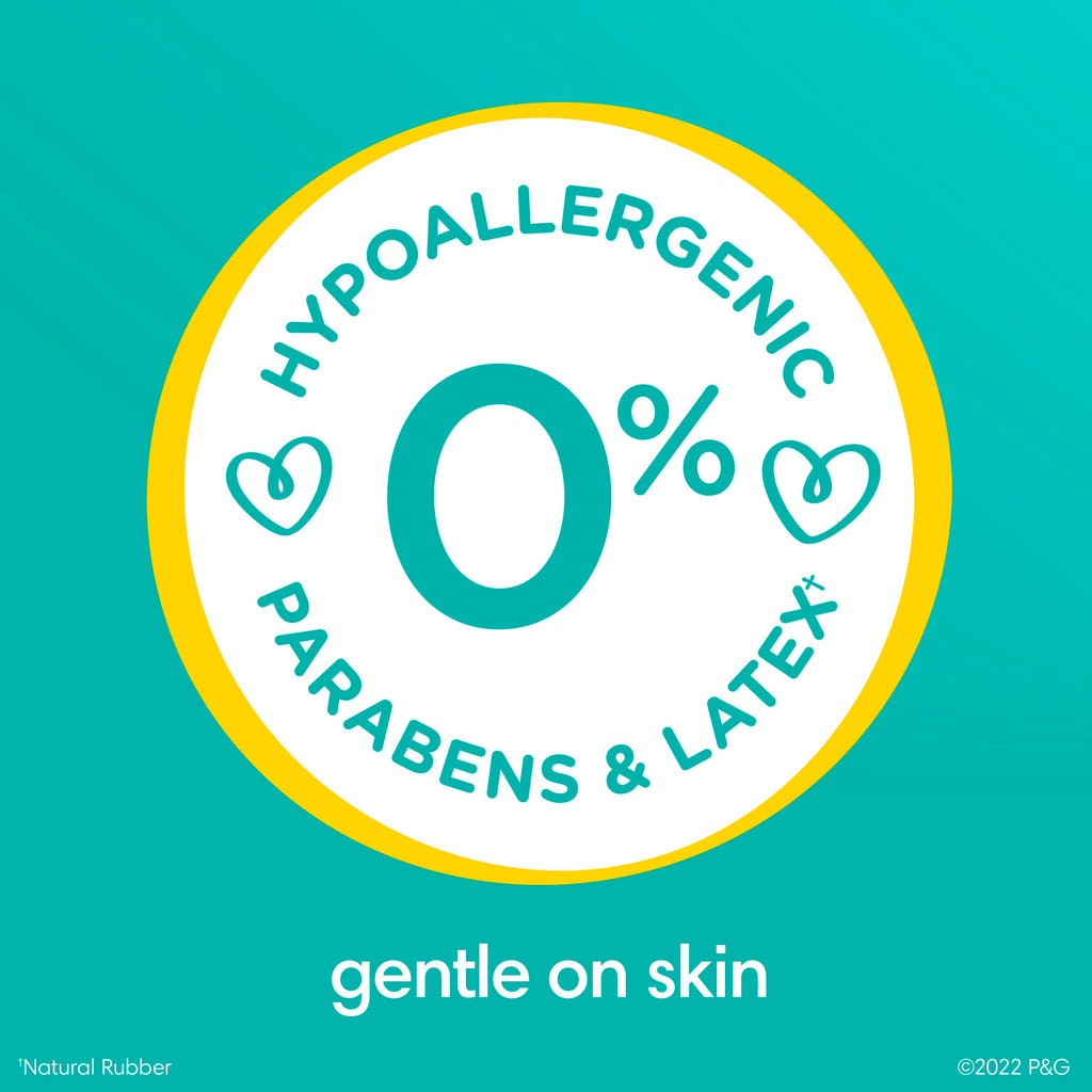 Pampers Baby Wipes Sensitive, Water Based Hypoallergenic and Unscented 504 Total (6 Flip-Top Packs)