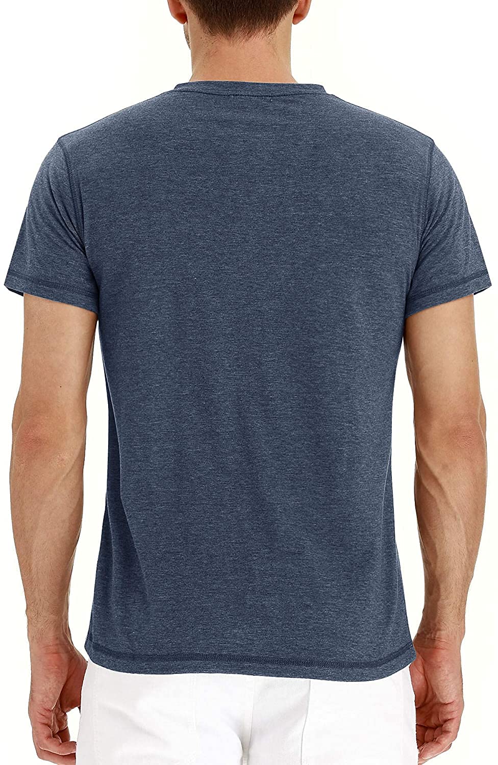 Sailwind Mens Henley Short Sleeve T-Shirt Cotton Casual Shirt