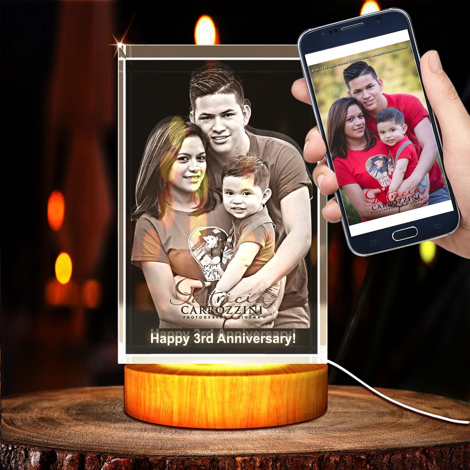 3D Crystal engraved picture (XXL rectangle)