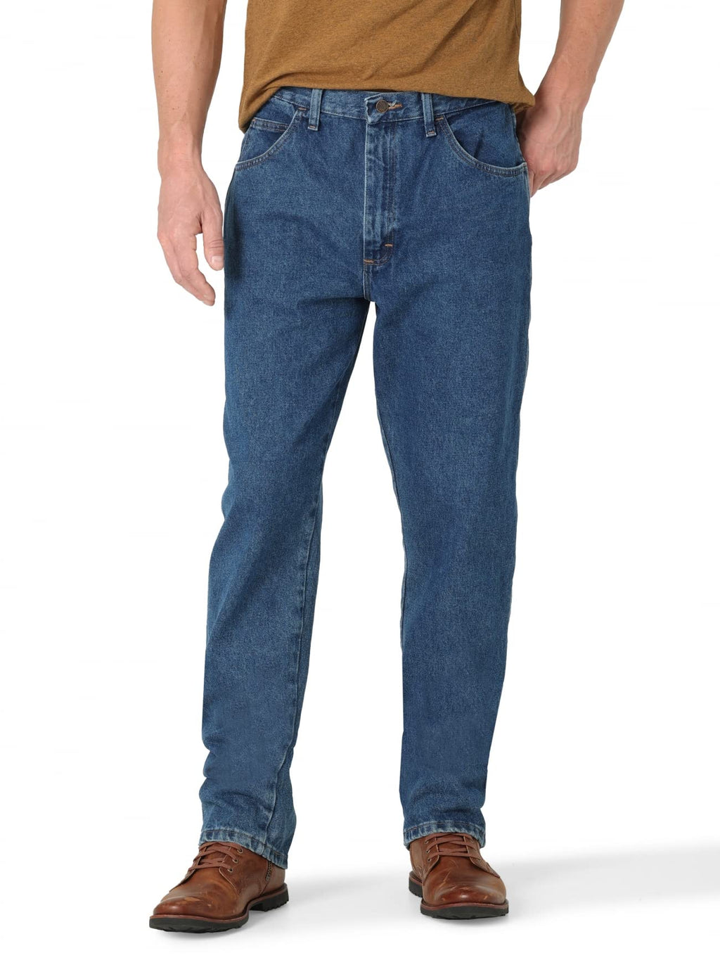 Classic Relaxed Fit, Dark Stonewash, 38W x 30L