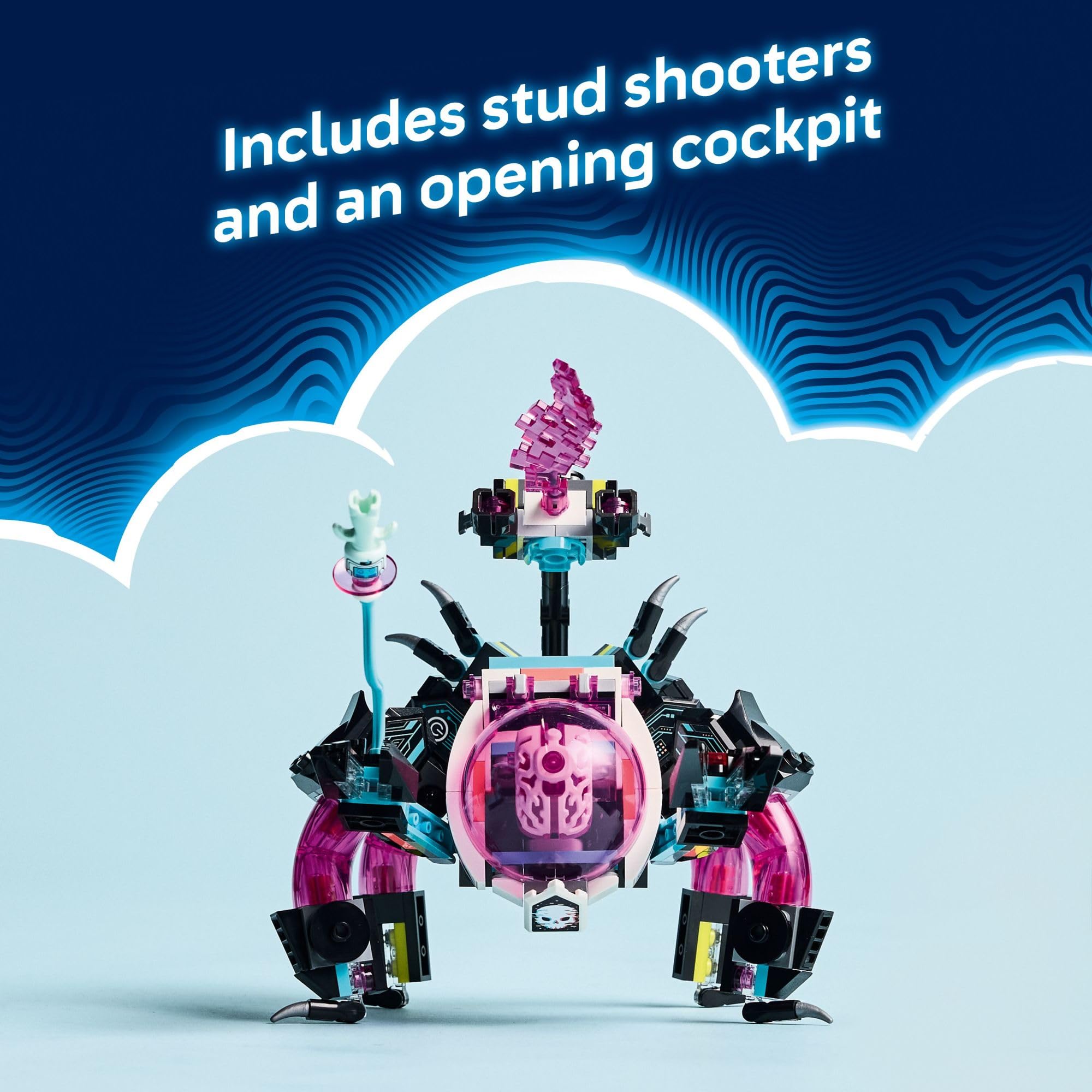 LEGO DREAMZzz Mateo vs. Cyber Brain Mech Robot Building Toy for Kids - Pretend Play Set W/Matteo & Dreamling Toy Figures for Boys & Girls, Ages 8+ - 2 Ways to Build - Gift Idea for Birthdays - 71495
