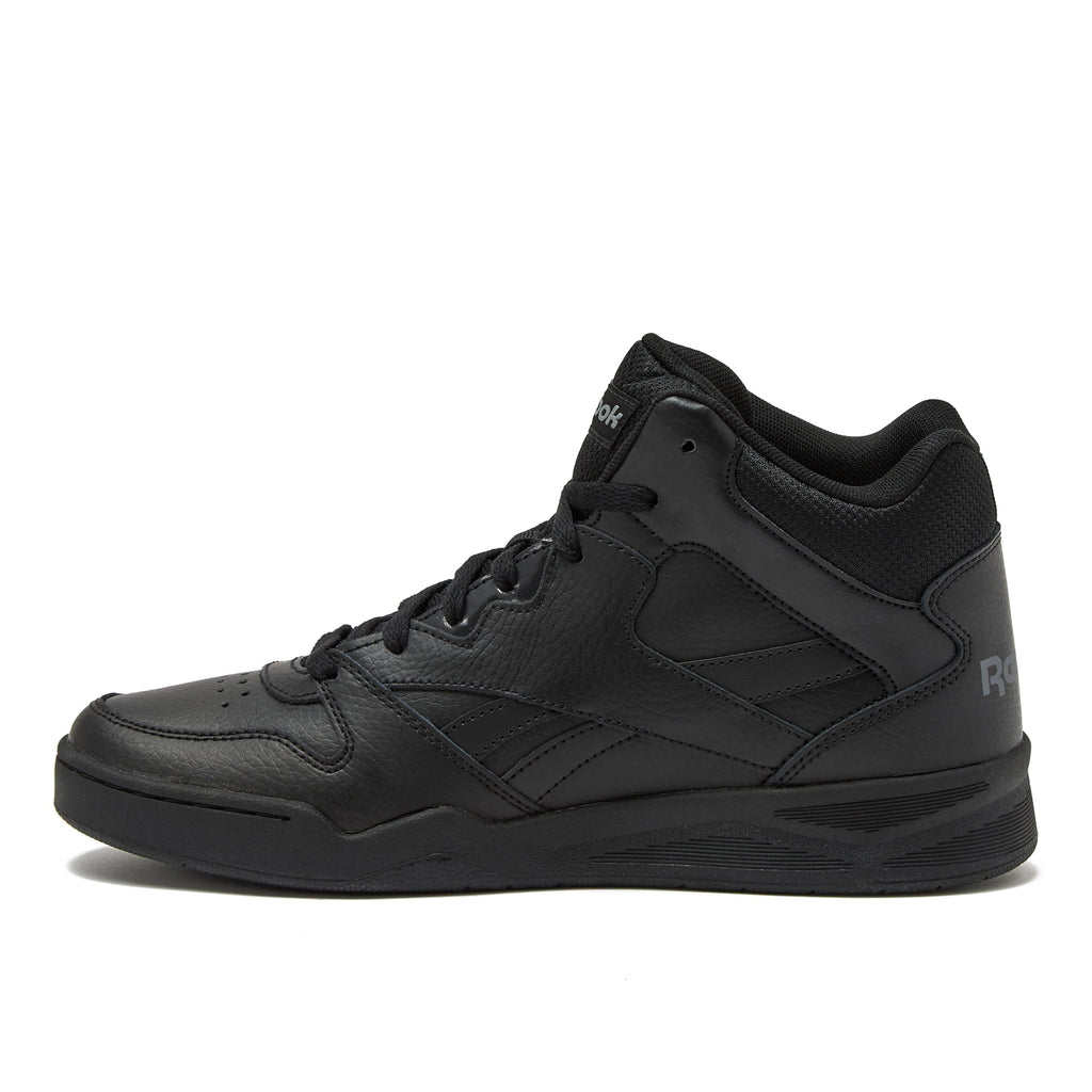 Reebok Royal BB4500 Hi2 High Top Sneakers for Men, Black or White Mens Basketball Shoes, Medium or Wide Width Size 7 to 14 Athletic Mens Shoes, Black/Alloy, 10.5 Medium