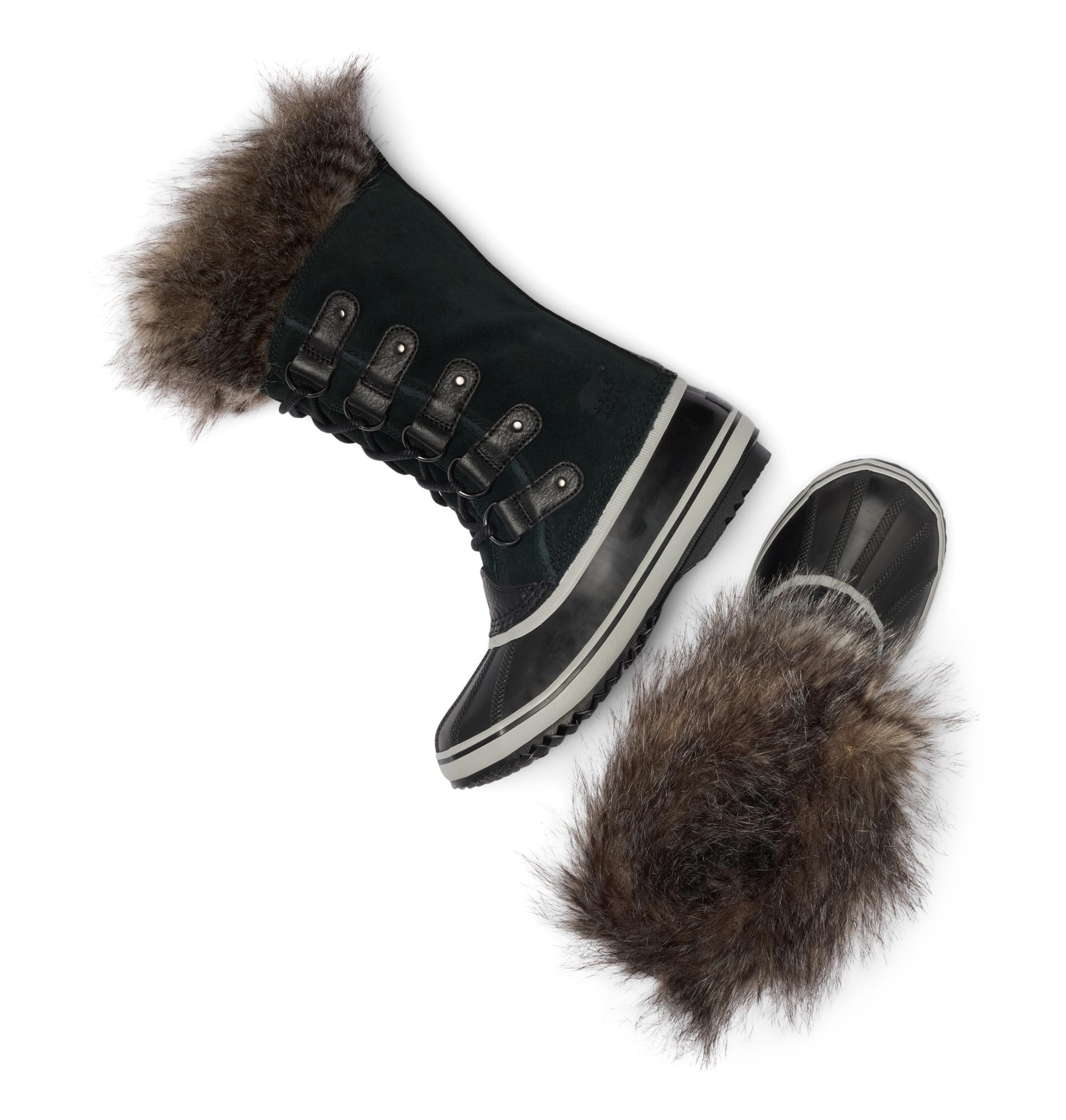 SOREL Women's Joan of Arctic Waterproof Boot - Black, Quarry - 9