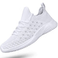 Feethit Mens Slip On Walking Shoes Lightweight Breathable Non Slip Running Shoes Comfortable Fashion Sneakers for Men White Size 9