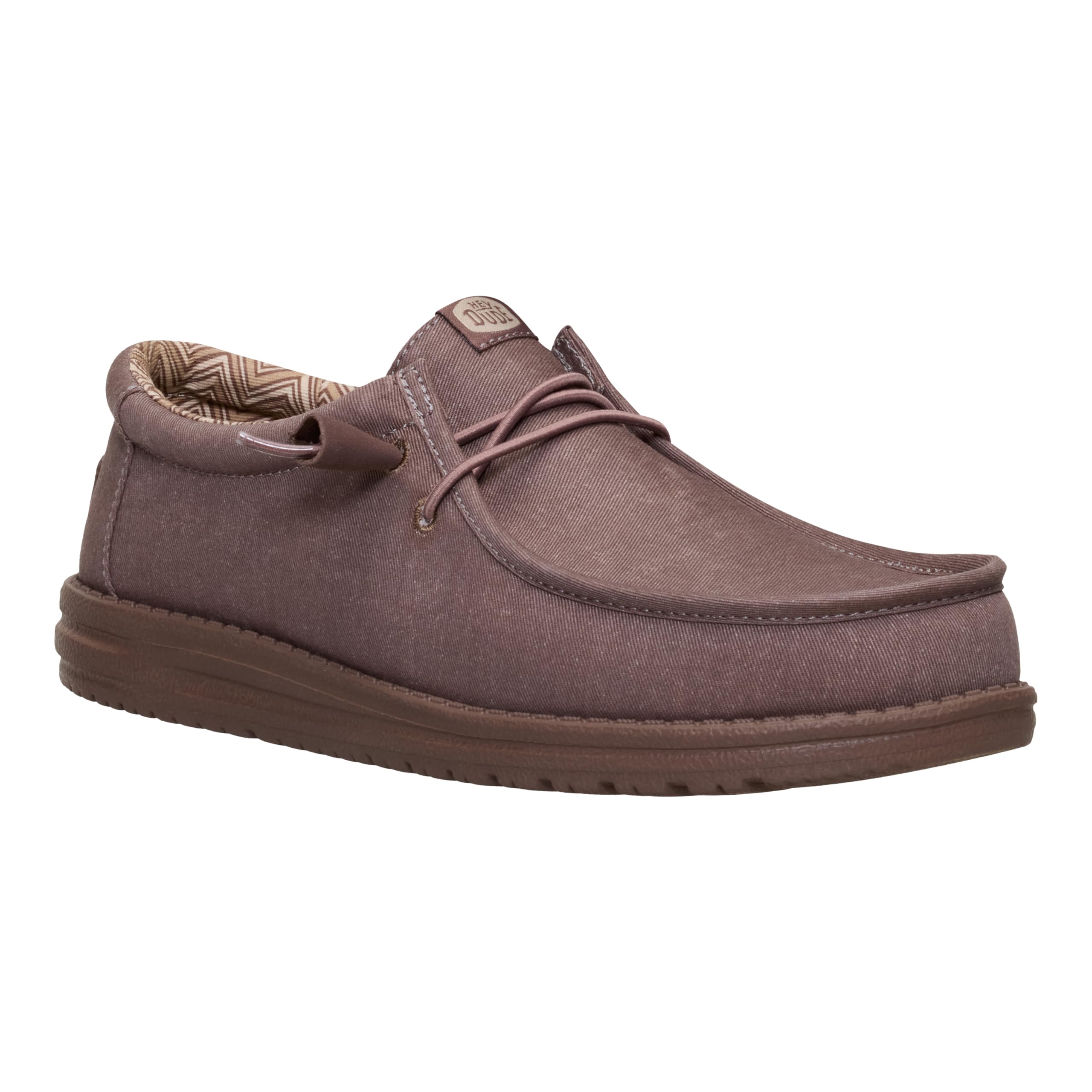 HEYDUDE Wally Stretch Canvas Deep Taupe Size 11, Men’s Shoes, Slip-on Loafers, Comfortable & Light-Weight