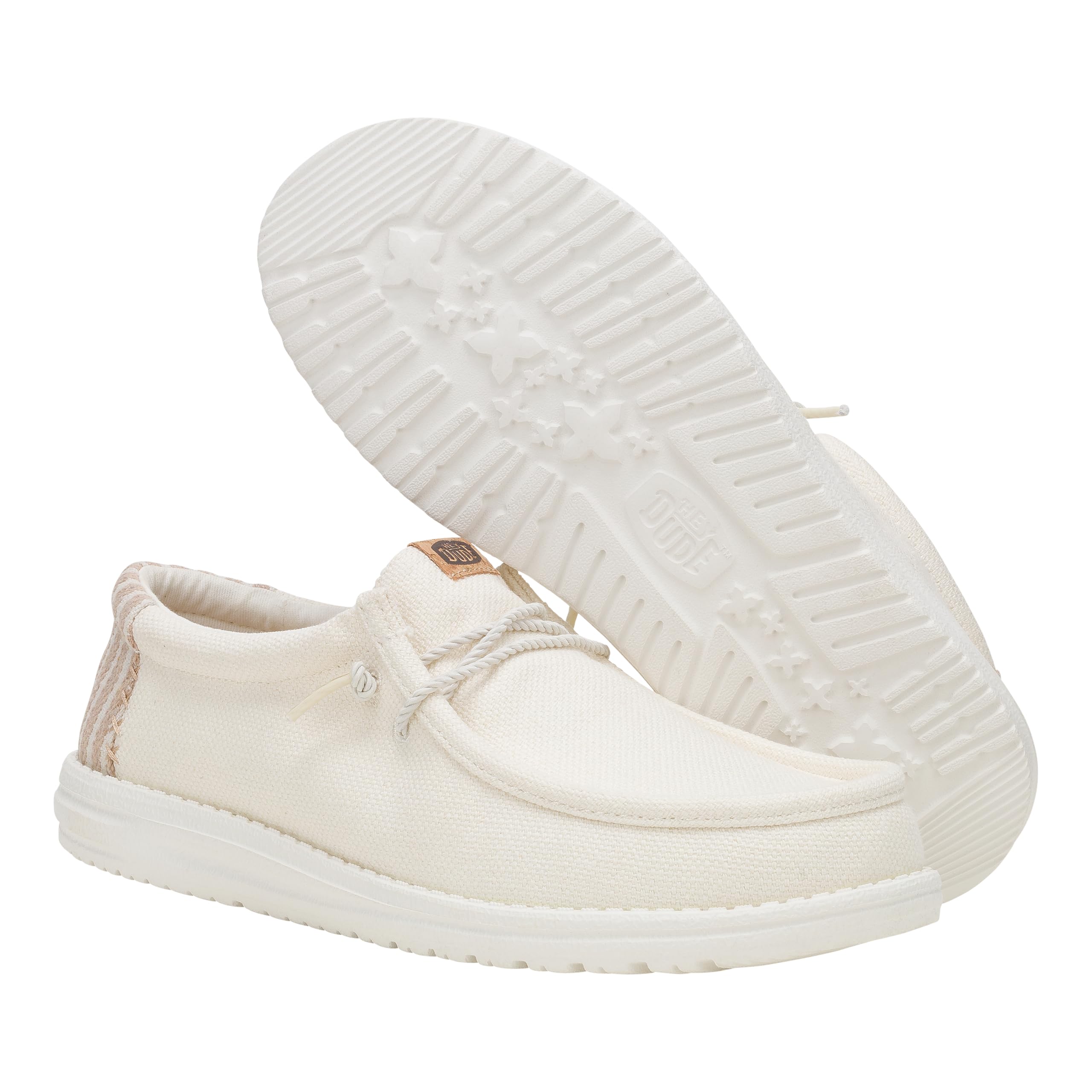 HEYDUDE Wally Resort, Mens Shoes, Men's Slip-on Loafers, Comfortable & Light-Weight White/Multi