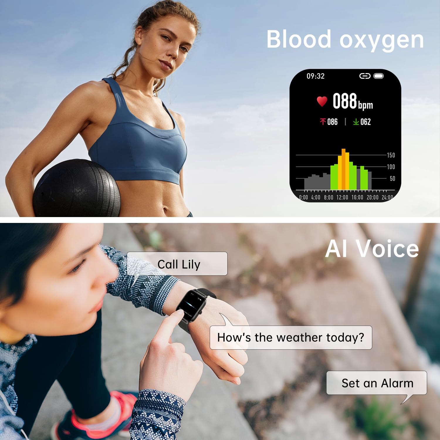 Smart Watch for Men Women Fitness: Waterproof Make Answer Call Running Smartwatch for Android Phone iPhone Samsung Compatible Digital Mens Watches SpO2 Sleep Heart Rate Monitor Step Pedometer Tracker