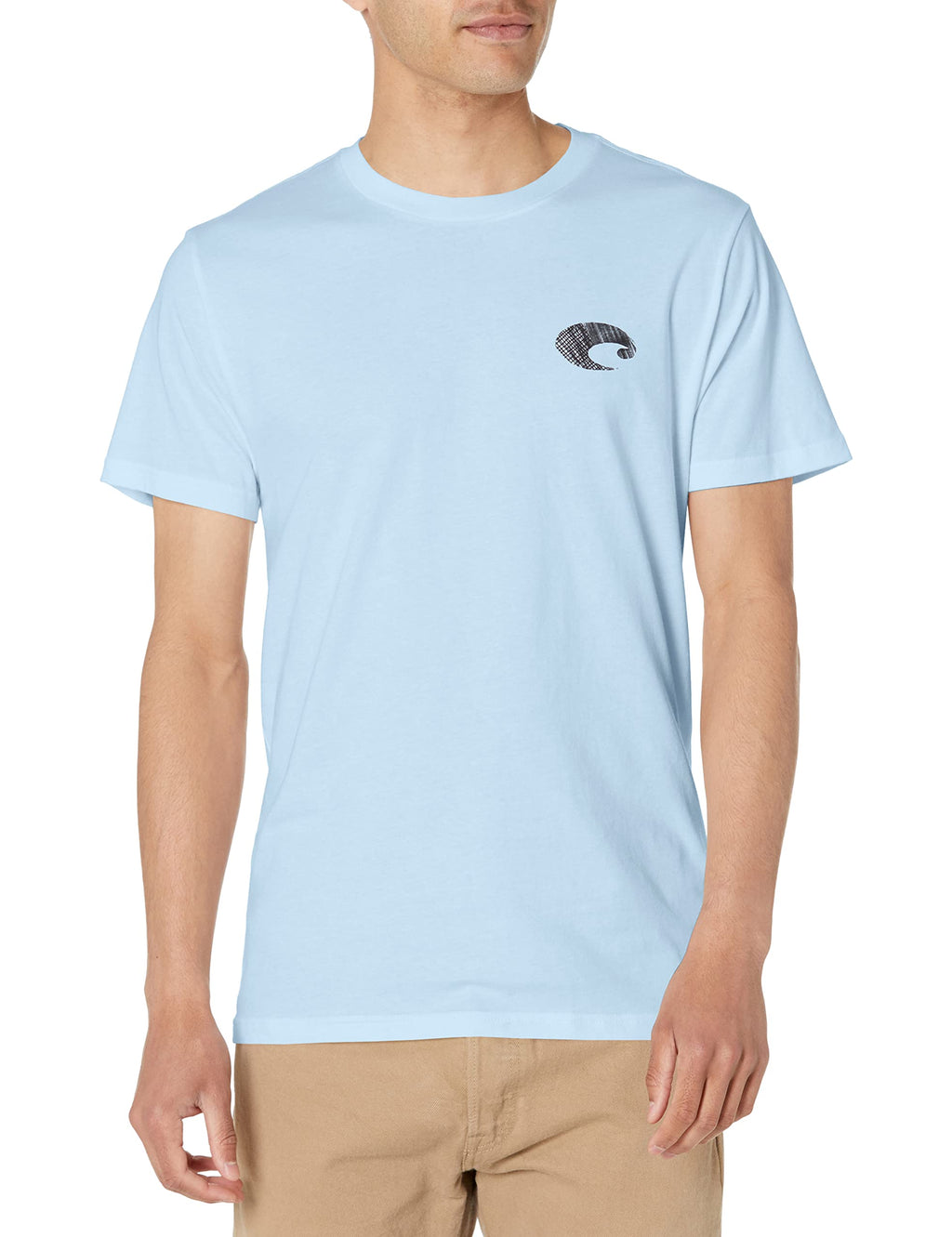 Costa Del Mar Unisex Adult MoShort Sleevey Oak Coastal Crew T-Shirt, Light Blue, Large US