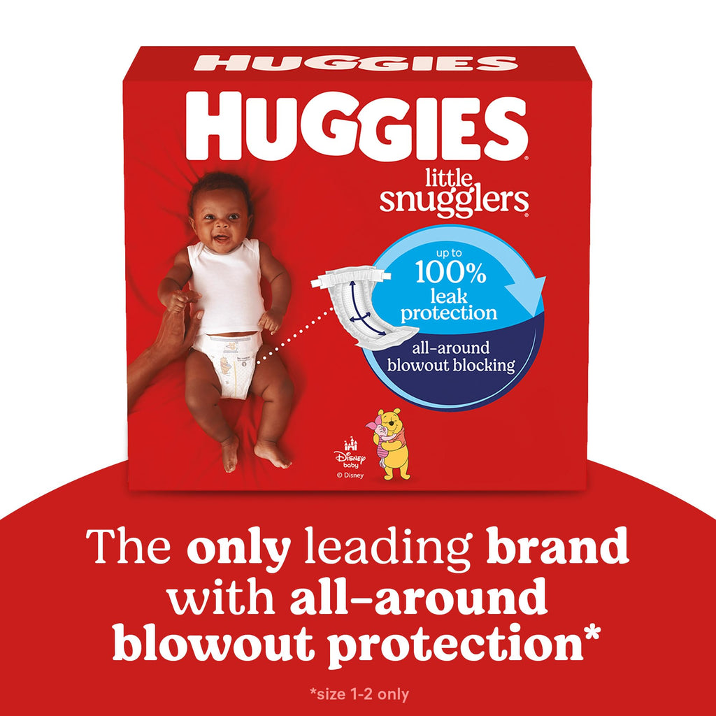 Huggies Size 2 Diapers, Little Snugglers Baby Diapers, Size 2 (12-18 lbs), 84 Count, Packaging May Vary