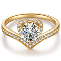 Kate Lynn 14K Gold Rings for Women, 1CT D Color VS Clarity Lab Grown Diamond Rings for Women, Engagement Promise Wedding Anniversary Rings for Her