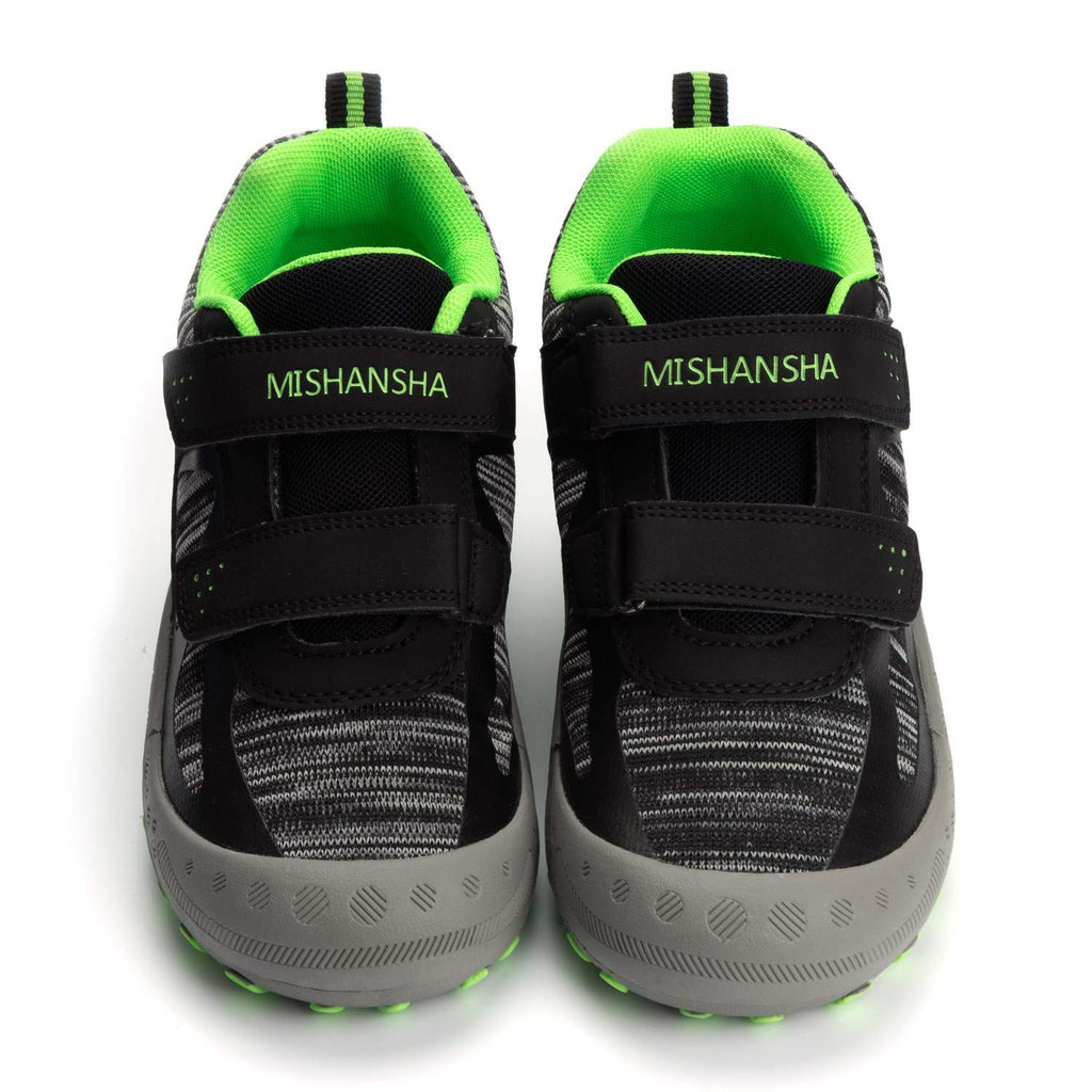 Mishansha Boy's Girl's Hiking Shoes Low Top Sneakers Outdoor Trekking Walking Climbing Running Shoes Black 9.5 Toddler
