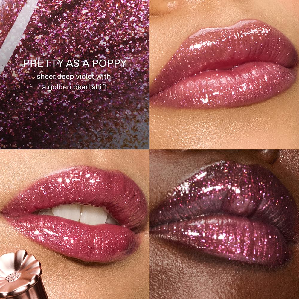 r.e.m. beauty Wicked: For Good | Plumping Lip Gloss Trio | Plum Petals, Pretty as a Poppy & Poppy Punch | Hydrating, High-Shine, Non-Sticky Lip Gloss Set for Softer, Smoother Lips