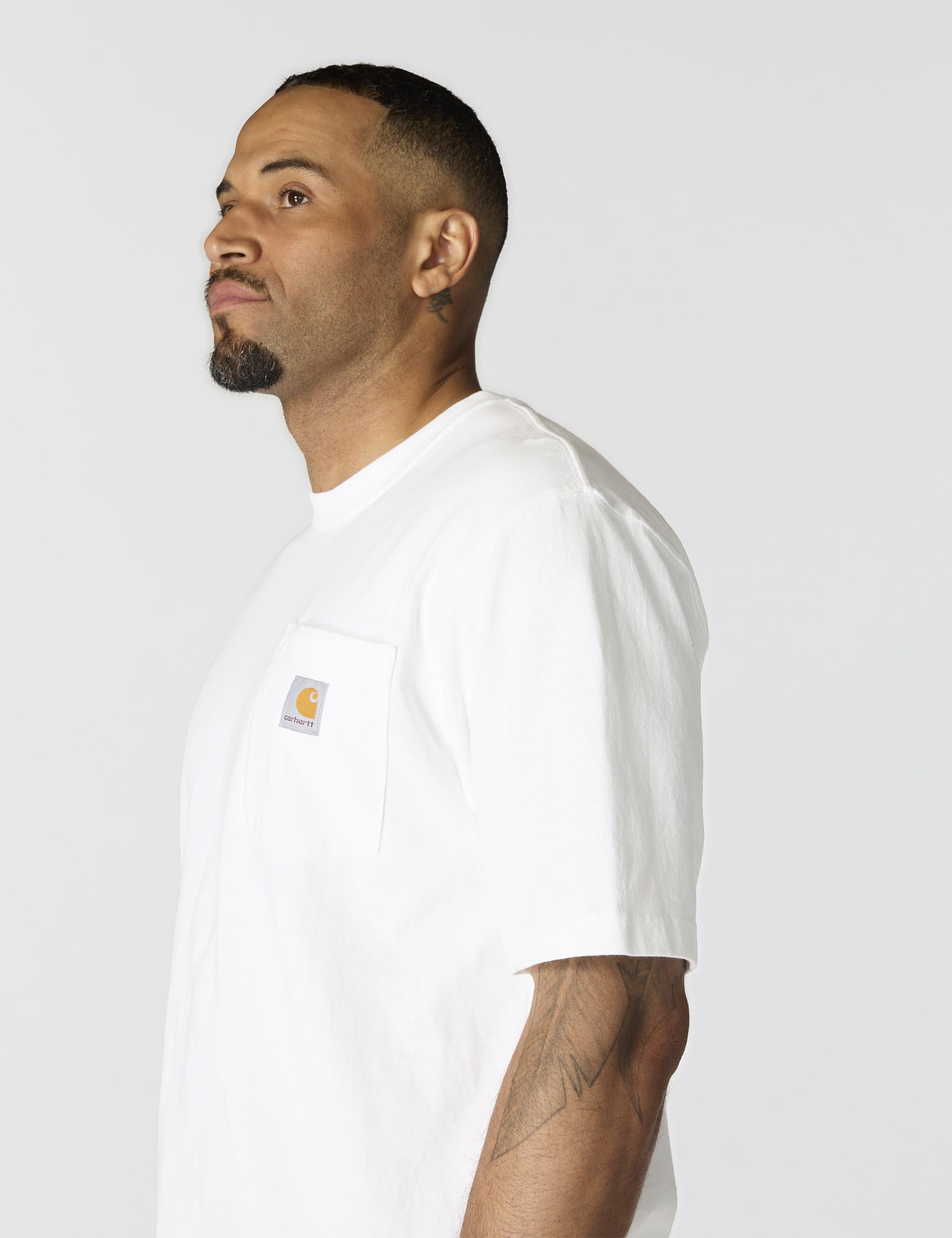 Carhartt Men's Iconic K87 Pocket T-Shirt, White, X-Large