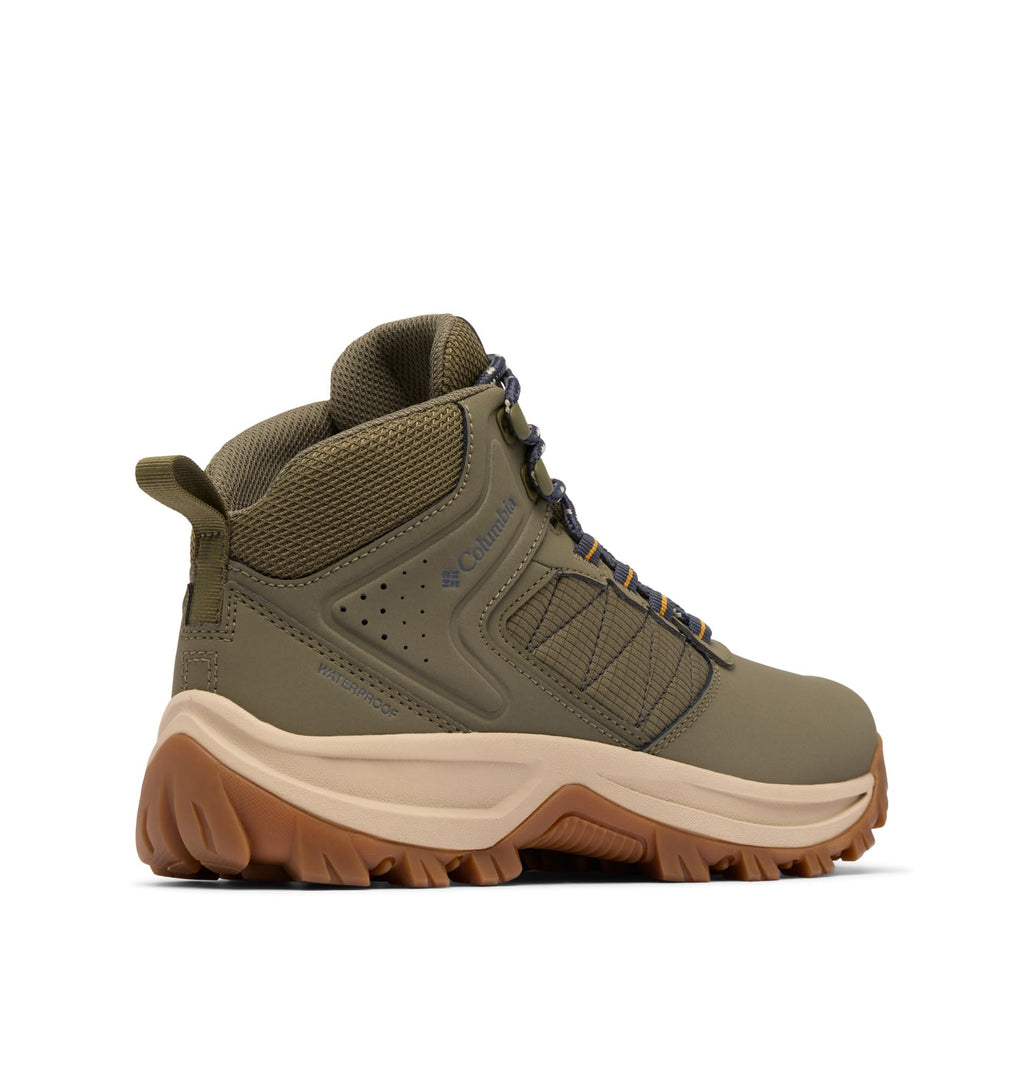 Columbia Womens Transverse Waterproof Hiking Boot, Stone Green/Raw Honey, 10.5