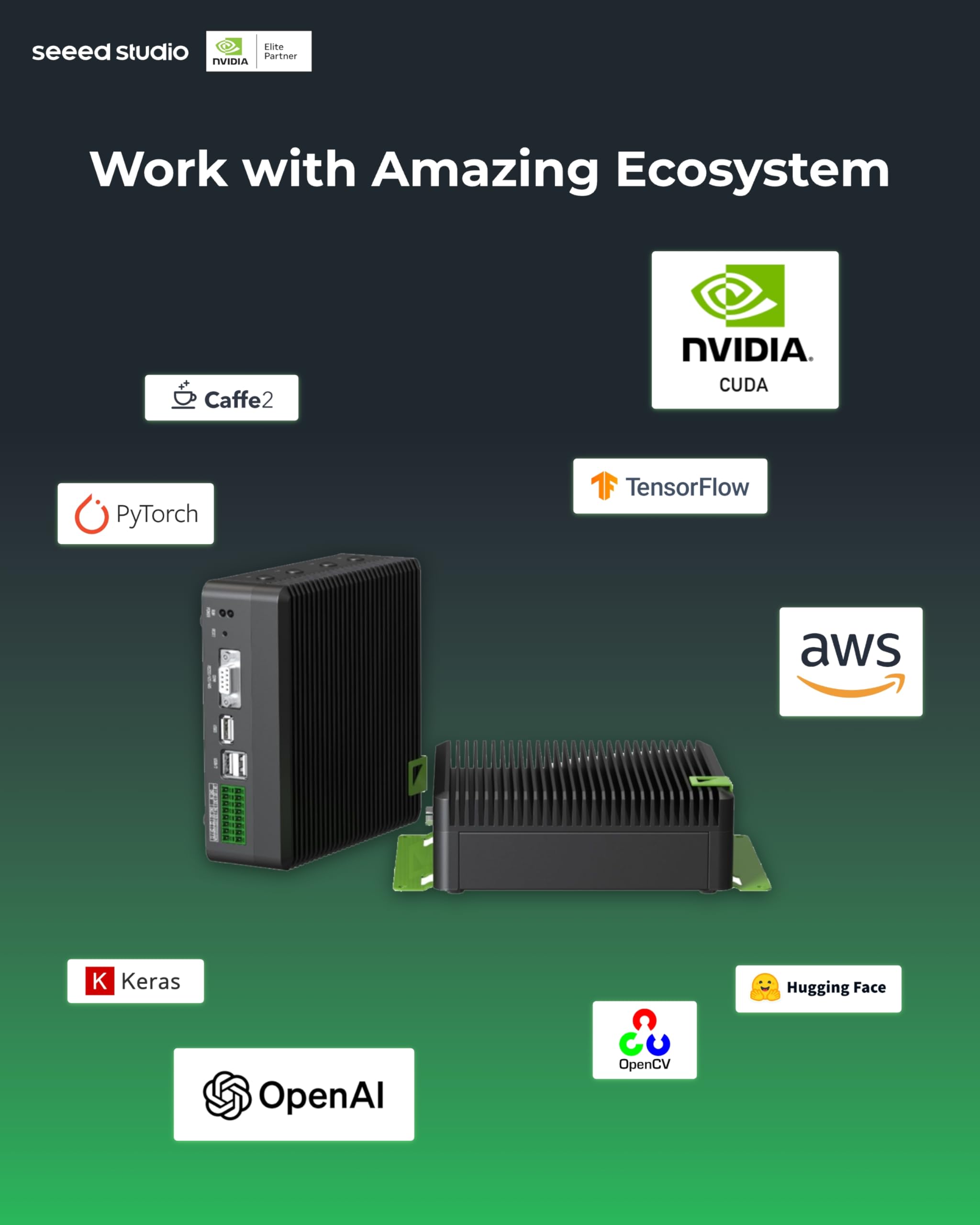 seeed studio reComputer Industrial J4012- Fanless Edge AI Device with Jetson Orin NX 16GB