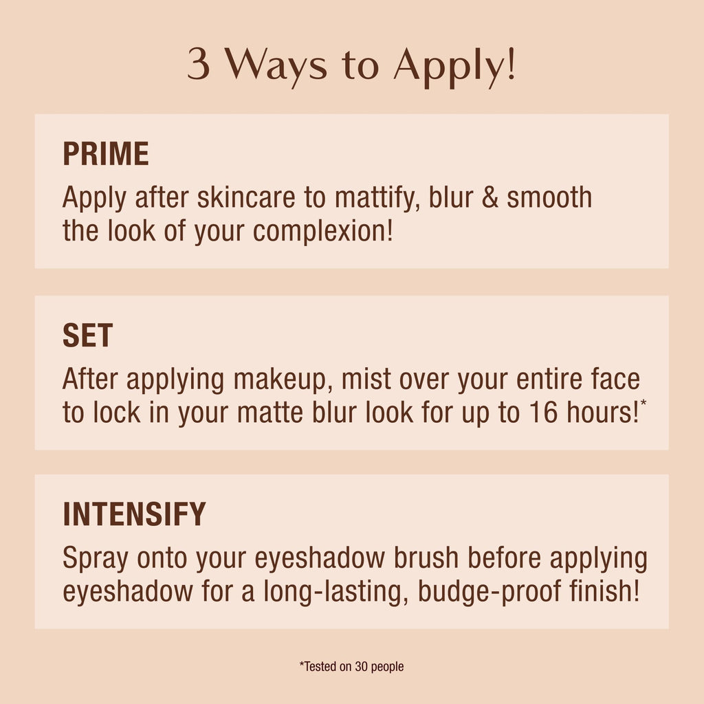 Charlotte Tilbury Airbrush Flawless Matte Setting Spray – Ulta-Fine Mist to Prime & Set Makeup Up to 16Hr – Oil and Shine Control with Blurring Matte Finish, Humidity & Waterproof