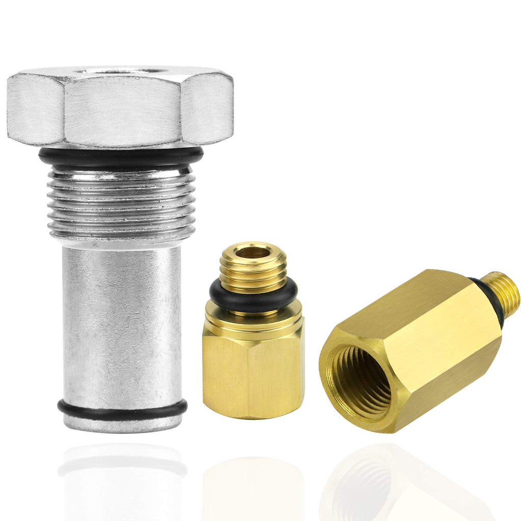 IVARKEY Oil Rail Adapters Leak Test Kit & IPR Valve Air Test Fitting Tool High Pressure Oil Pump Compatible with Ford 6.0L Powerstroke Diesel Engine (Fuel Rail)