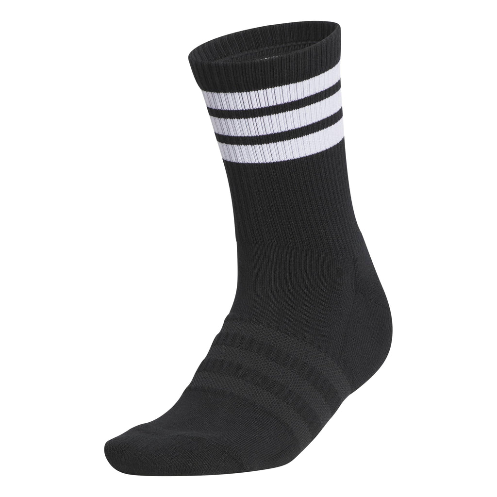 adidas Women's Half Crew 3-Stripe Golf Socks, Black, 5-7.5