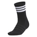 adidas Women's Half Crew 3-Stripe Golf Socks, Black, 5-7.5