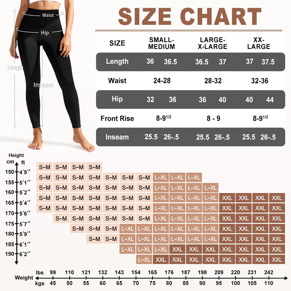 Laite Hebe Leggings for Women - High Waisted Full Length Buttery Soft Yoga Pants for Workout Athletic Daily