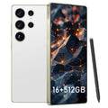 BDWJW I25 Ultra Smartphone 16GB+512GB Android 14 Smartphone, 6.99" FHD+ Display, 7000mAh Battery, 108MP+68MP Dual Camera, Built-in Pen Stylus, Fast Performance Large Memory (White)