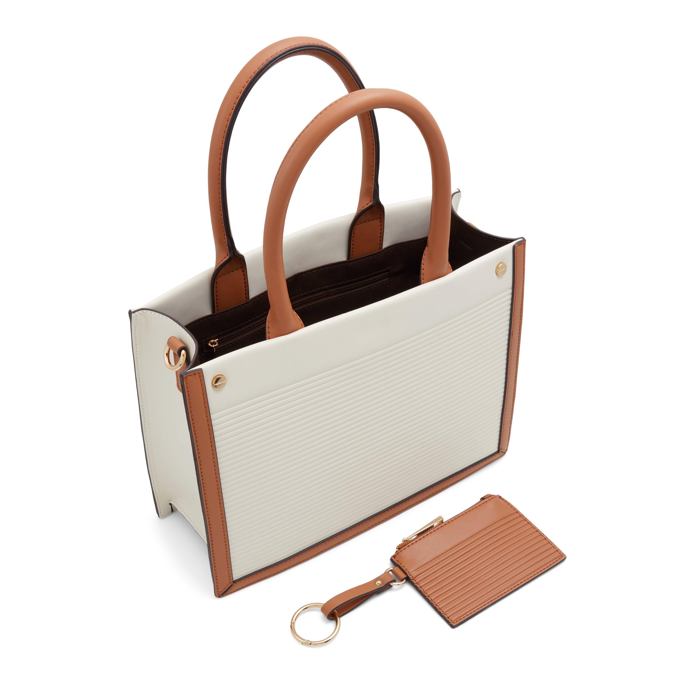Aldo Women's Daspiass Satchel, Bone Multi